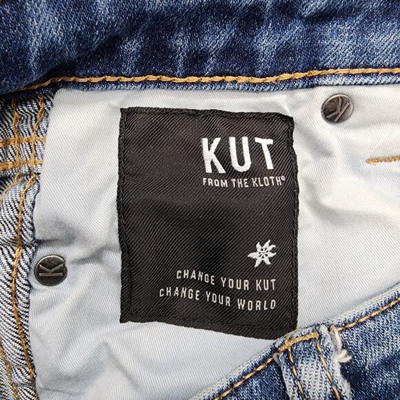 Kut Jeans Womens 2 Blue Catherine Fab Ab Boyfriend Ankle High Rise Stretch Denim - Picture 11 of 16